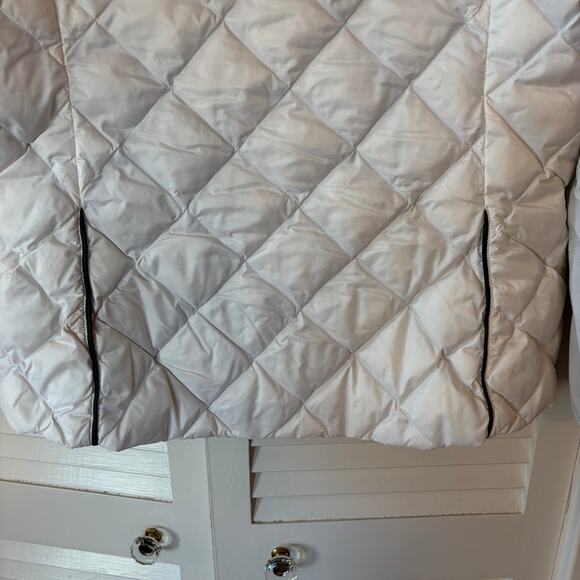 Lululemon women's down jacket 12 white insulated quilted full zip pockets - Picture 8 of 12